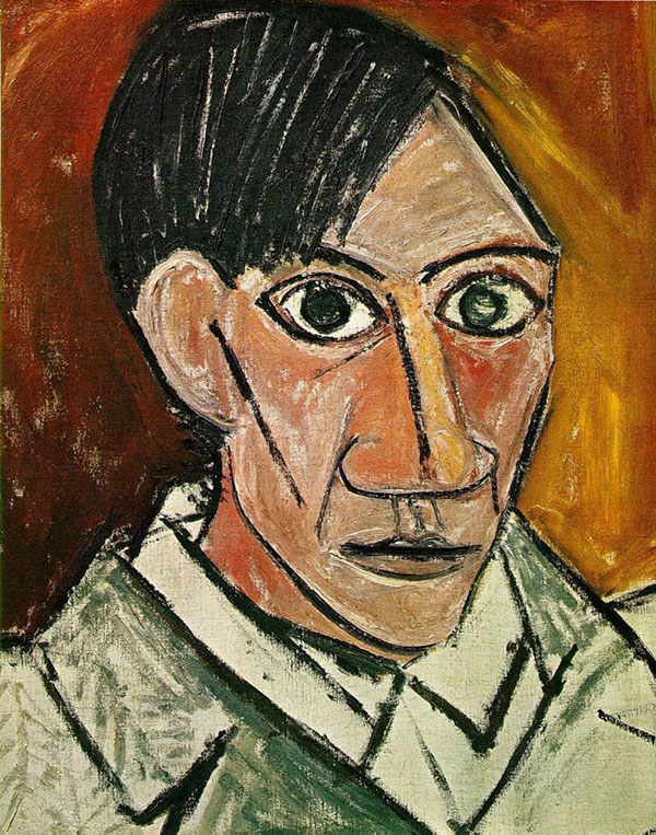 picasso self portrait 25 years old 1907 Picassos Self Portraits from 15 Years Old to 90 Year Old