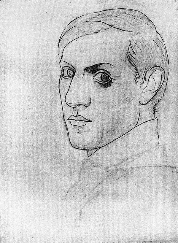 picasso self portrait 35 years old 1917 Picassos Self Portraits from 15 Years Old to 90 Year Old