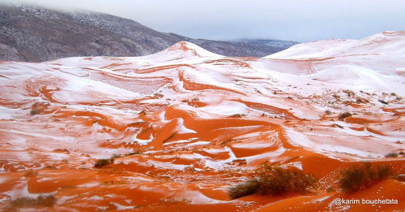 Picture of the Day: Snow in the Sahara for First Time in 40 Years