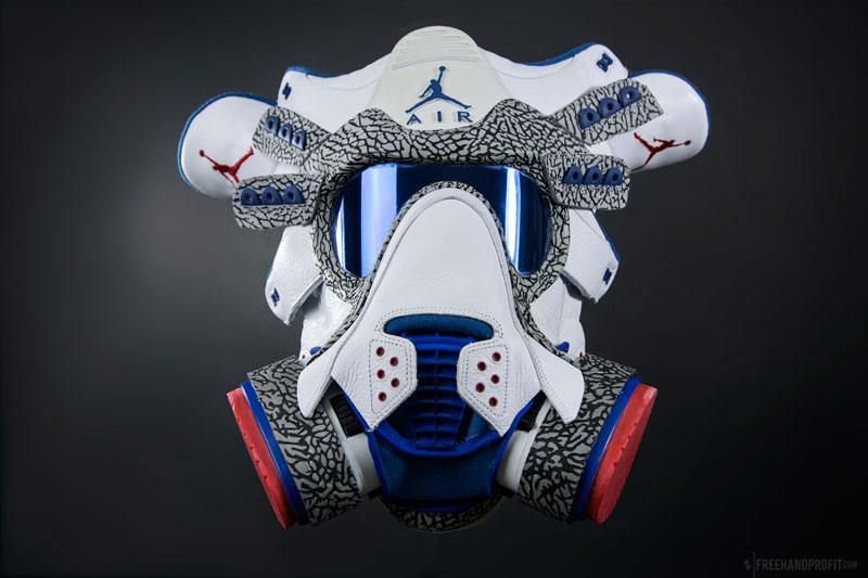 sneaker gas masks by freehand profit gary lockwood 6 Send This Guy Your Kicks and Hell Turn Them Into a Crazy Mask