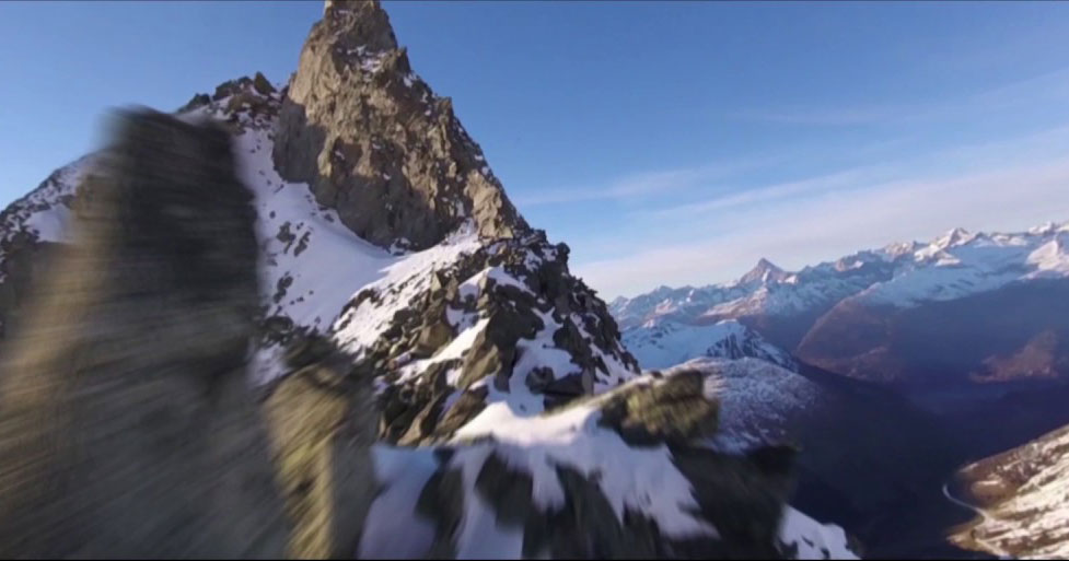 A Racing Drone Soared Up the Swiss Alps and the Footage is Incredible