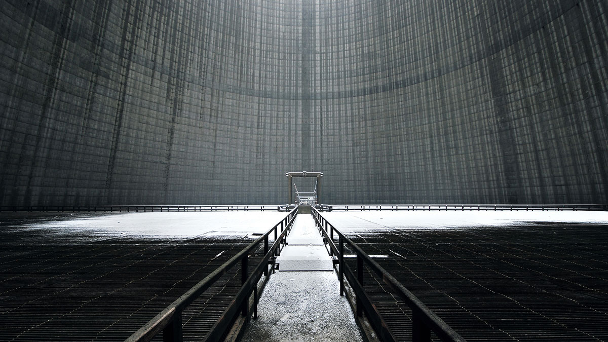 abandoned cooling towers by reginald van de velde 12 The Insides of these Abandoned Cooling Towers Look Straight Out of a Sci Fi Film
