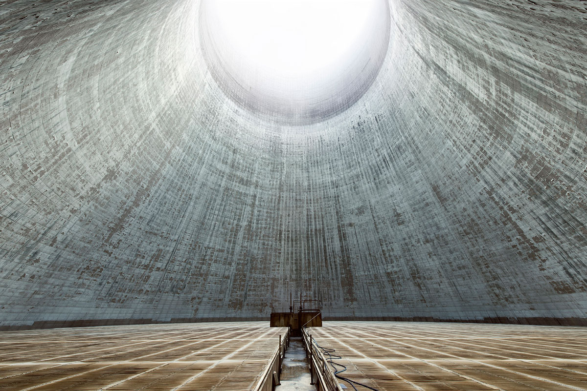 abandoned cooling towers by reginald van de velde 2 The Insides of these Abandoned Cooling Towers Look Straight Out of a Sci Fi Film