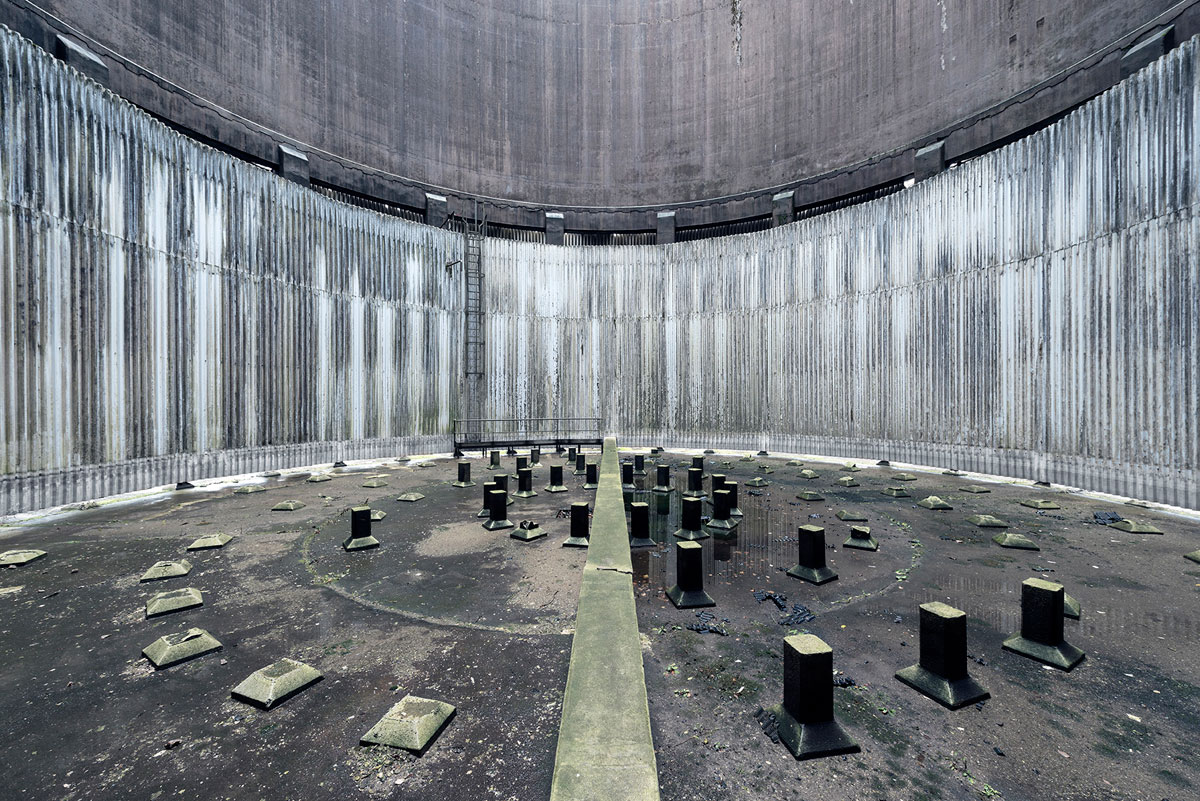 abandoned cooling towers by reginald van de velde 4 The Insides of these Abandoned Cooling Towers Look Straight Out of a Sci Fi Film