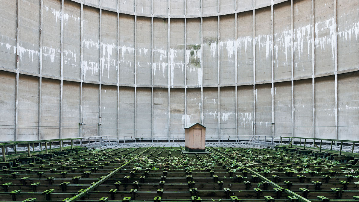 abandoned cooling towers by reginald van de velde 8 The Insides of these Abandoned Cooling Towers Look Straight Out of a Sci Fi Film