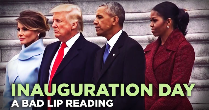 A Bad Lip Reading of Trump’s Inauguration