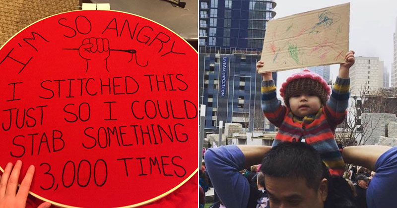 50 Amazing Signs from Women's Marches Across the Globe » TwistedSifter
