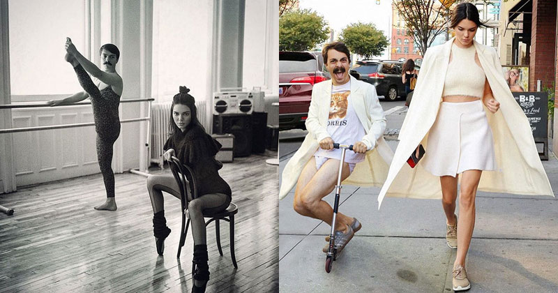 This Guy Can't Stop Photoshopping Himself Into Kendall Jenner's Instagram Pics