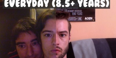 Guy Takes Selfie Every Day for 8.5 Years and Stabilizes the Results