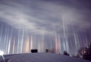 Picture of the Day: Amazing Light Pillars Sighted in Northern Ontario