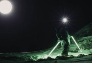 This Guy Lit Up His Skis and Poles and Went on the Most Epic Night Ride Ever
