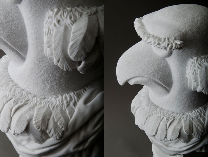 sam the eagle muppets marble bust by sebastian martorana 9 This Marble Bust of Sam the Eagle is Perfect
