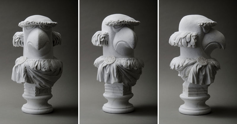 This Marble Bust of Sam the Eagle is Perfect