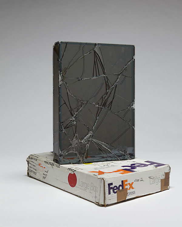 shipping glass boxes with fedex by walead beshty 2 This Guy Shipped Glass Boxes Inside FedEx Packages and Exhibited the Results