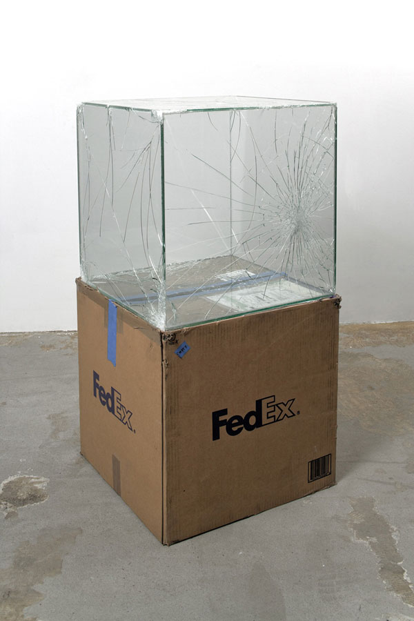 shipping glass boxes with fedex by walead beshty 3 This Guy Shipped Glass Boxes Inside FedEx Packages and Exhibited the Results