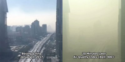 This Timelapse of Smog Engulfing Beijing is Insane