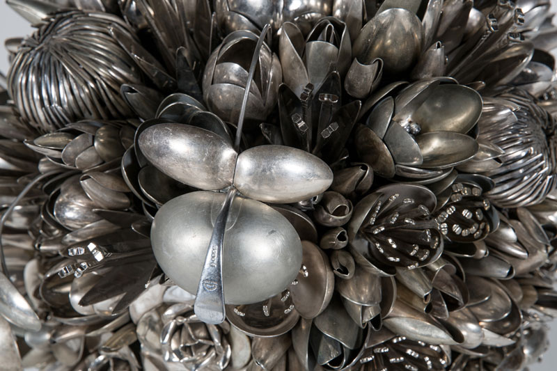 bouquets made from old silverware by ann carrington 10 Ann Carrington Makes Beautiful Bouquets from Old Silverware