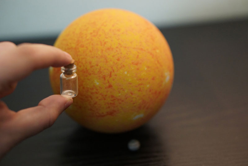 3d printed scale model solar system by little planet factory 9 3D Printed, Scale Model of the Solar System Fits in the Palm of Your Hand