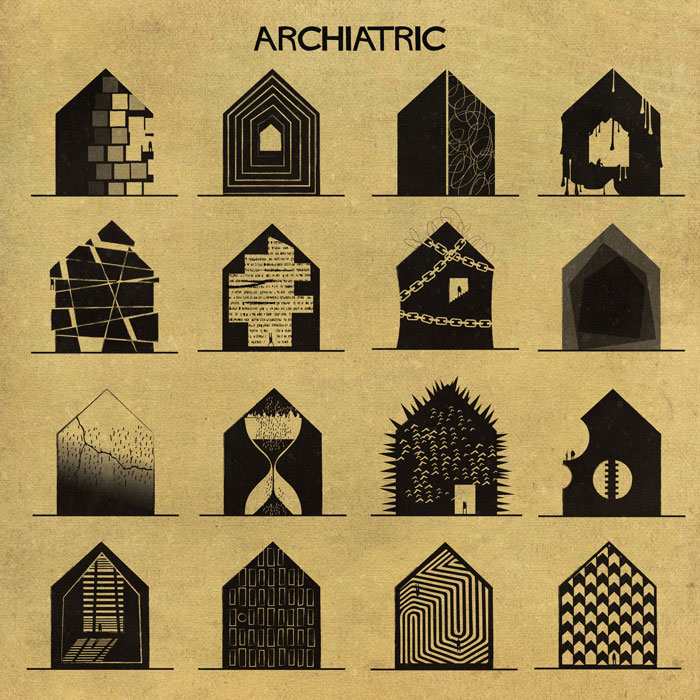 archiatric by federico babina 17 Artist Interprets Mental Illnesses and Disorders Through Architecture
