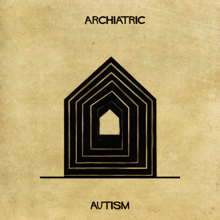 archiatric by federico babina 2 Artist Interprets Mental Illnesses and Disorders Through Architecture