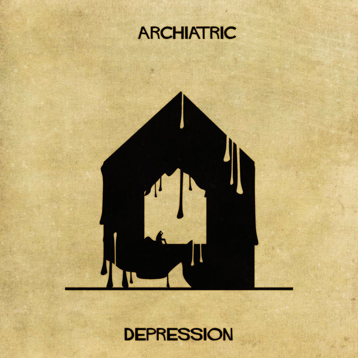 archiatric by federico babina 4 Artist Interprets Mental Illnesses and Disorders Through Architecture