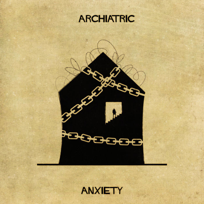 archiatric by federico babina 7 Artist Interprets Mental Illnesses and Disorders Through Architecture