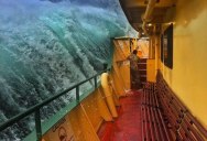 Picture of the Day: Crashing Waves Over Sydney Harbour Ferry Railings
