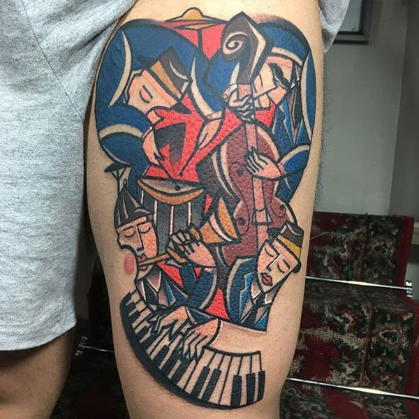 cubist tattoos by mike boyd 13 18 Awesome Abstract and Cubist Style Tattoos by Mike Boyd