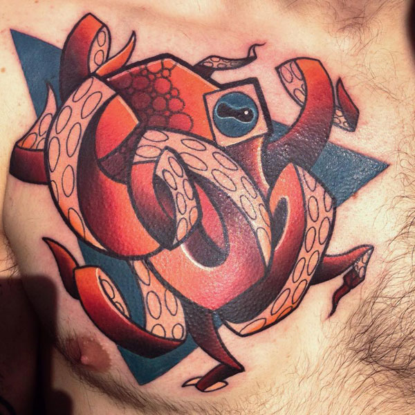 cubist tattoos by mike boyd 5 18 Awesome Abstract and Cubist Style Tattoos by Mike Boyd