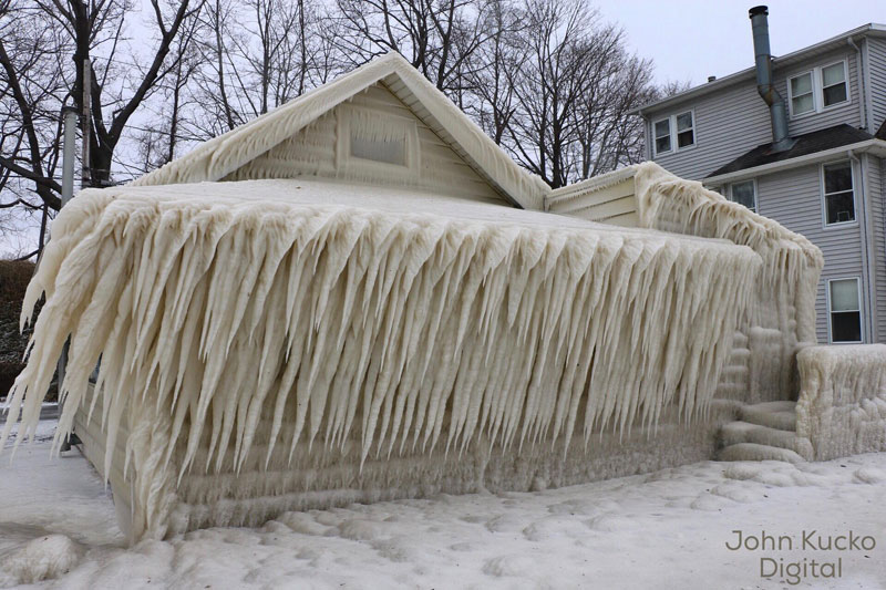 Crashing Waves Strong Winds And Freezing Temps Encase Home In Ice Twistedsifter 0498