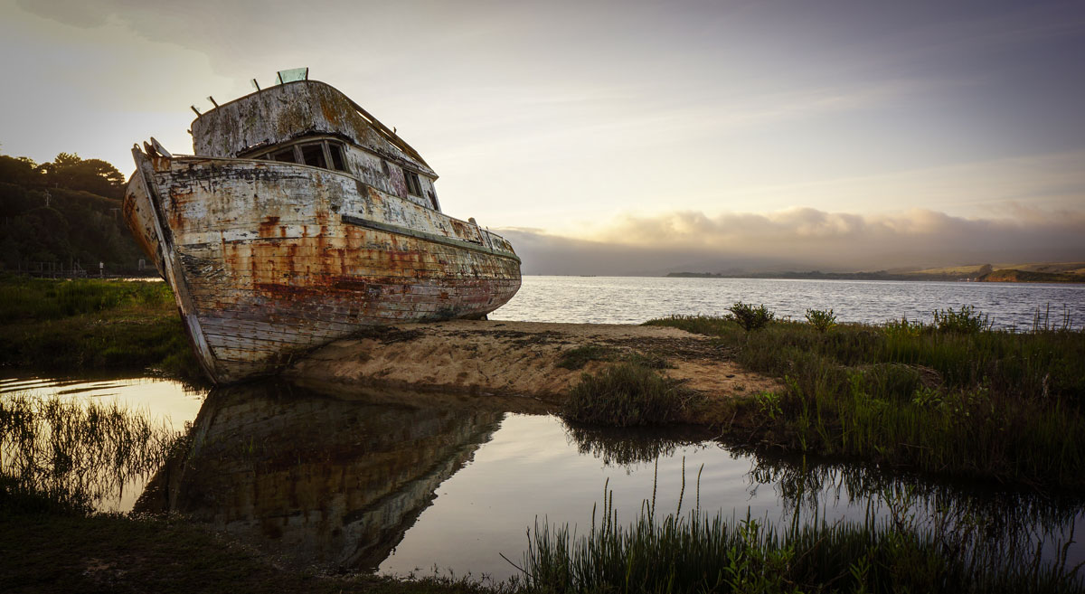 point reyes shipwreck Picture of the Day: The Point Reyes Shipwreck Before It Burned Down