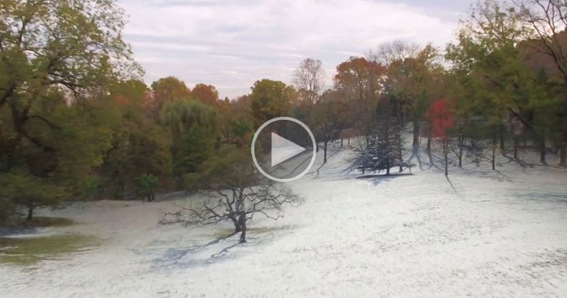 Guy Makes Awesome Timelapse by Flying a Drone on the Same Flight Path for 8 Straight Seasons