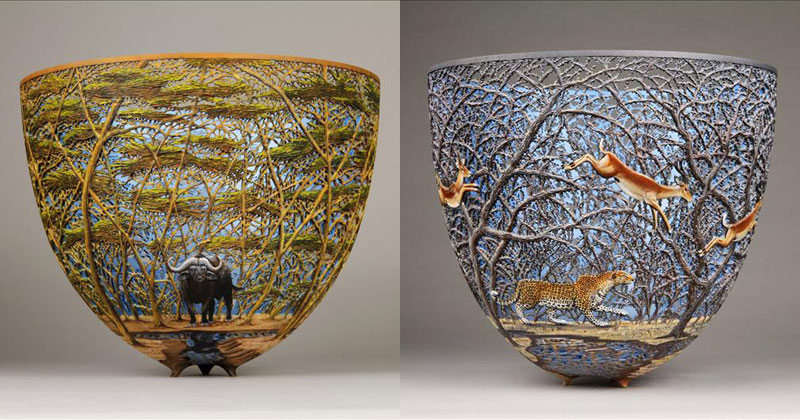 hand carved wooden bowls by gordon pembridge 16 This Artist Hand Carves Wooden Bowls Inspired by His Kenyan Roots