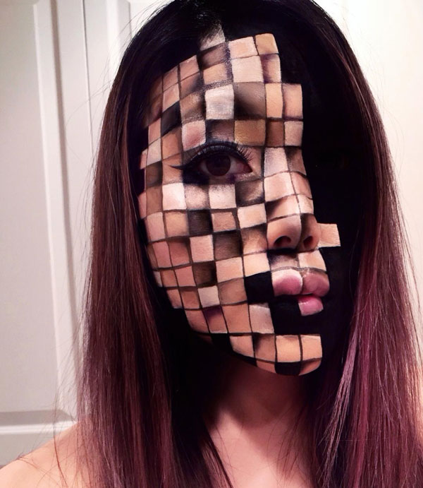 mimi choi mkeup artistry 10 This Makeup Artist Can Transform Her Face Into a Glitch in the Matrix