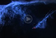 Surfing Jaws at Night Looks as Crazy as it Sounds