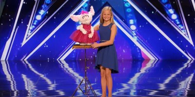12 Year Old Ventriloquist Brings Down the House with Her Singing Routine