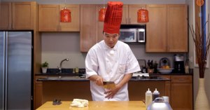 hibachi chef tries to make meal on regular table Hibachi Chef Tries To Make Meal On Regular Table