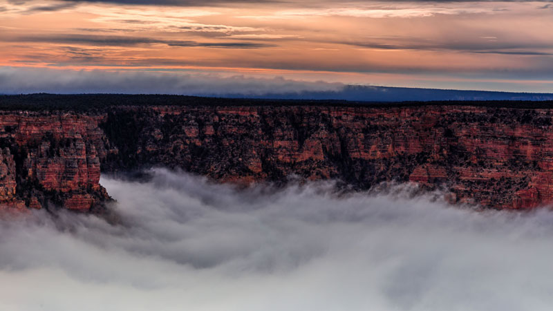 kaibab elegy skyglowproject harun mehmedinovic 6 There was a Full Cloud Inversion at the Grand Canyon and this Guy Got an Unreal Timelapse of It