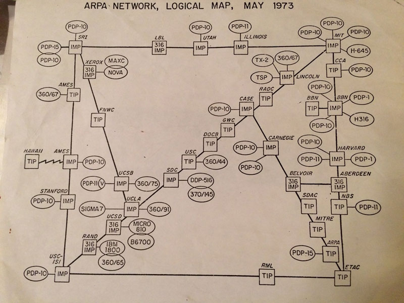 map of the internet 1973 8 Random Maps That Make You Go Hmmm