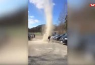 Crazy Mini Tornado Appears Out of Nowhere in Norway