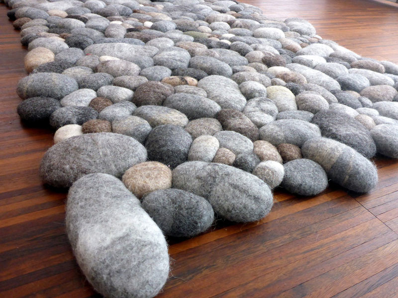 plush stone rungs by martina schuhmann flussdesign 3 These Stone Rugs are Actually Plush and Squishy