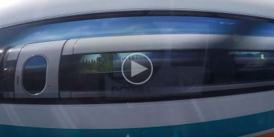 When Two Maglev Trains Pass Each Other