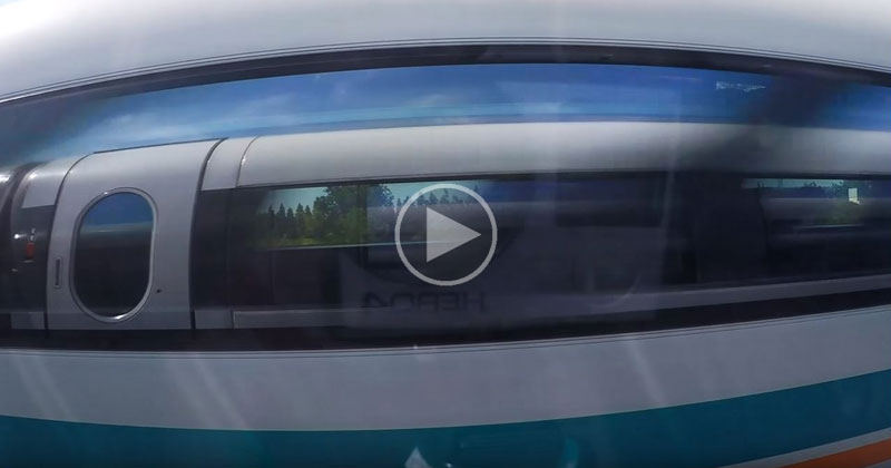 When Two Maglev Trains Pass Each Other