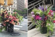 A Team of Florists Have Been Leaving Giant Bouquets Around New York and It’s Amazing