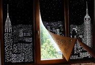 These Intricately Cut Blinds Show Iconic Cityscapes at Night