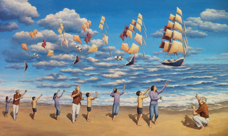 surreal paintings by rob gonsalves 2 12 Mind Bending Magic Realism Paintings by Rob Gonsalves