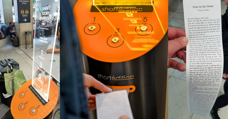 This Machine Prints Free Short Stories for You to Read While You Wait