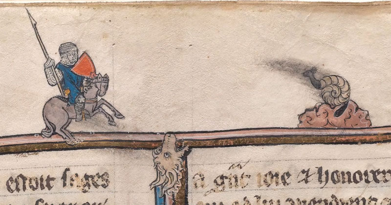 Why Knights Fought Snails in the Margins of Medieval Books