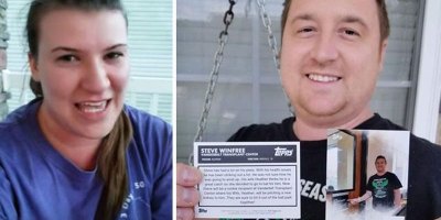 Baseball Fanatic Finds Out Wife is Kidney Donor Match From Custom Pack of Baseball Cards