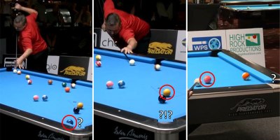 Guy Clears Table in Dramatic Fashion With 3 Unbelievable Shots